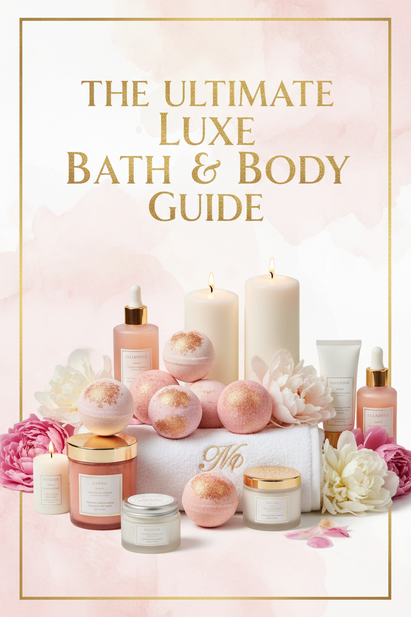 The Ultimate Luxe Bath & Body Guide digital self-care ebook cover